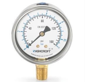 Manómetro de presión 8008A Marca Ashcroft México Coinsamatik